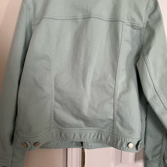 Talbots Women’s Mint or Seafoam Green Denim Jacket - Picture 4 of 6